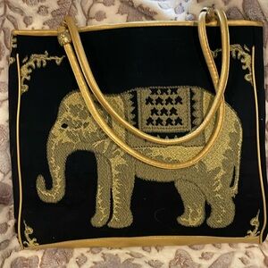 Elephant large gorgeous purse